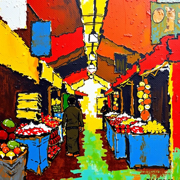 Strolling Through Market Colors
