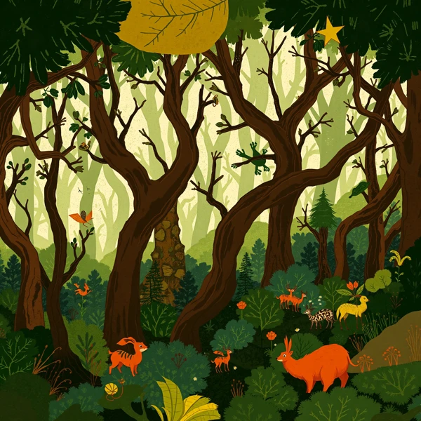 Tranquility of the Enchanted Woodland view 2