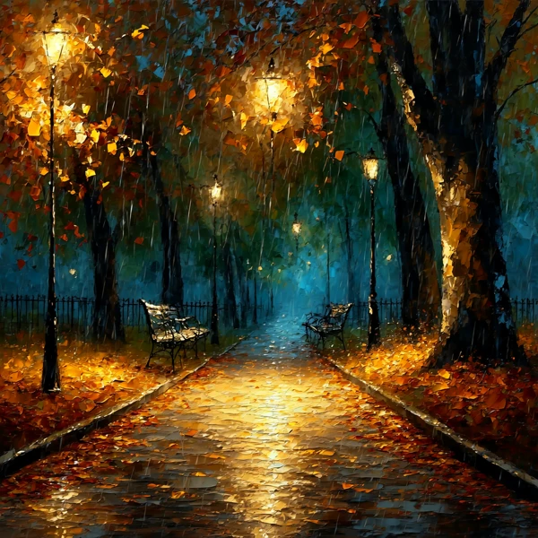 “Whispers of Autumn Rain”