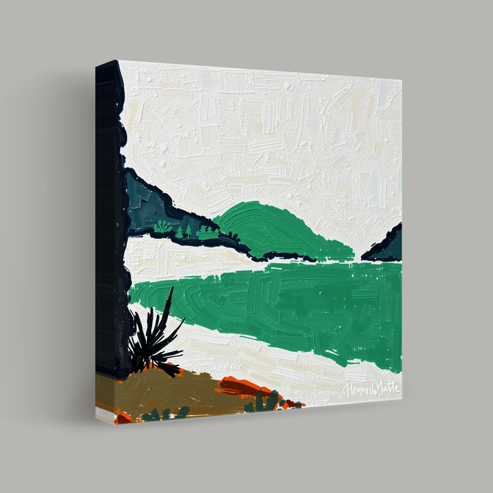 Serenity by the Lakeside — canvas