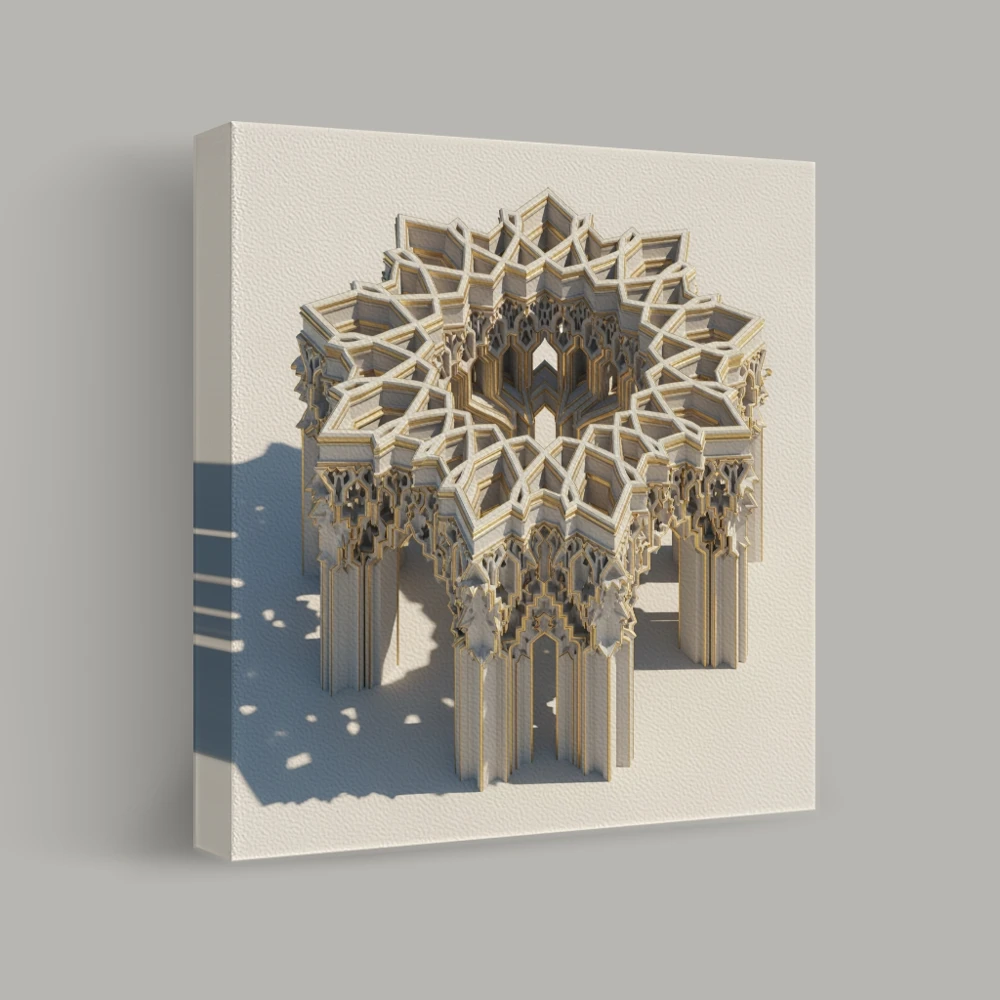 Geometric Luminary — canvas