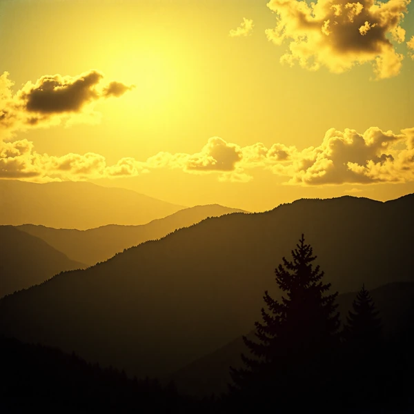 Sunset Over the Ridge