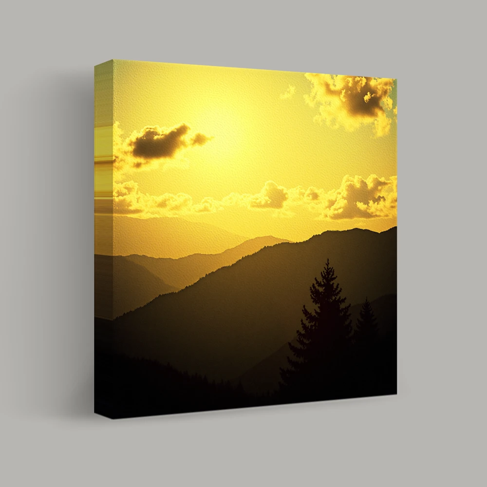 Sunset Over the Ridge — canvas