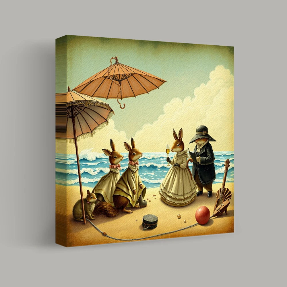 Serenade aan Zee — canvas