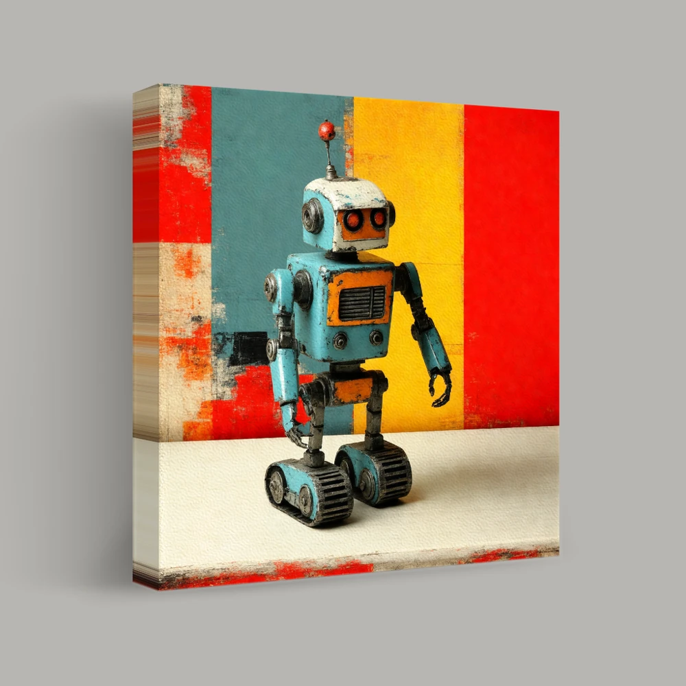 Retro Robot Adventures — canvas