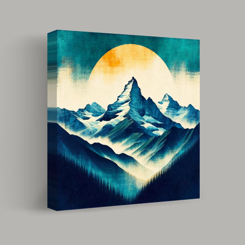 Sunlit Peaks of Majesty — canvas