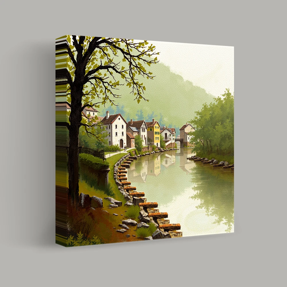 Gelassenheit am Fluss — canvas