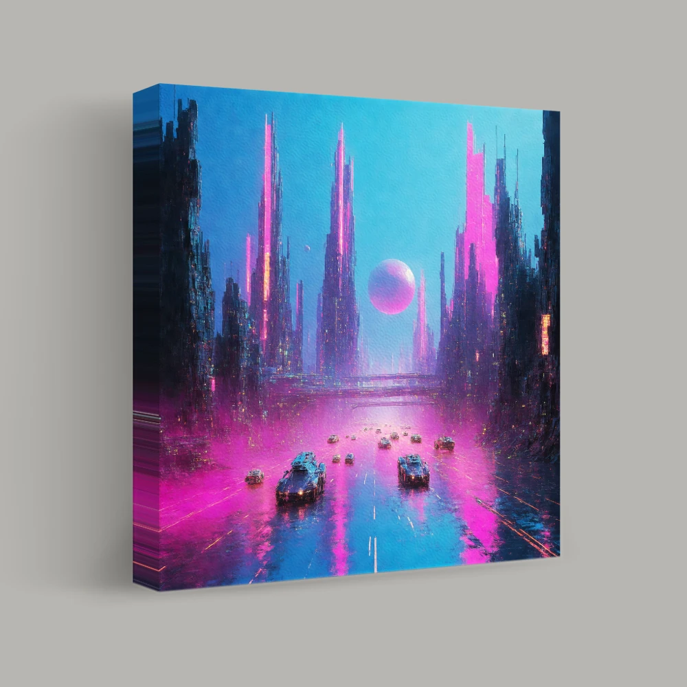 Neon Skies of Tomorrow — canvas