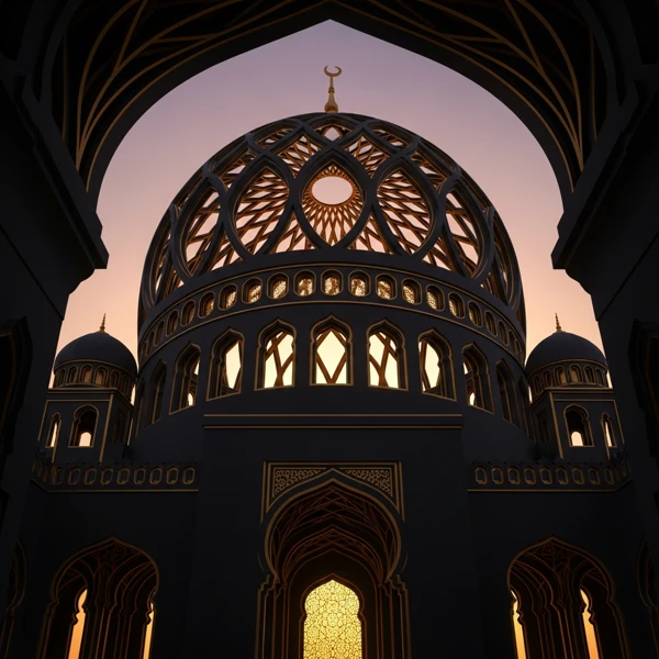 Architectural Symmetry at Dusk view 2