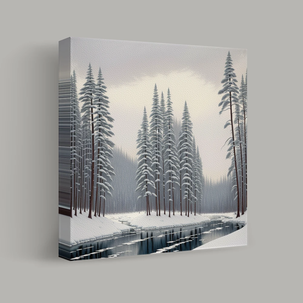 Winter's Quiet Embrace — canvas