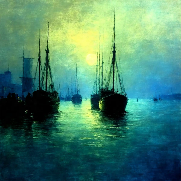 Moonlit Harbor Serenity view 2