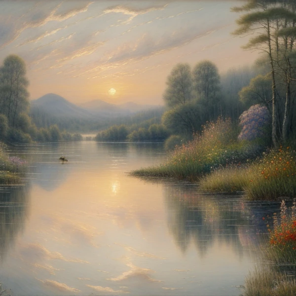 Tranquil Reflections at Dusk