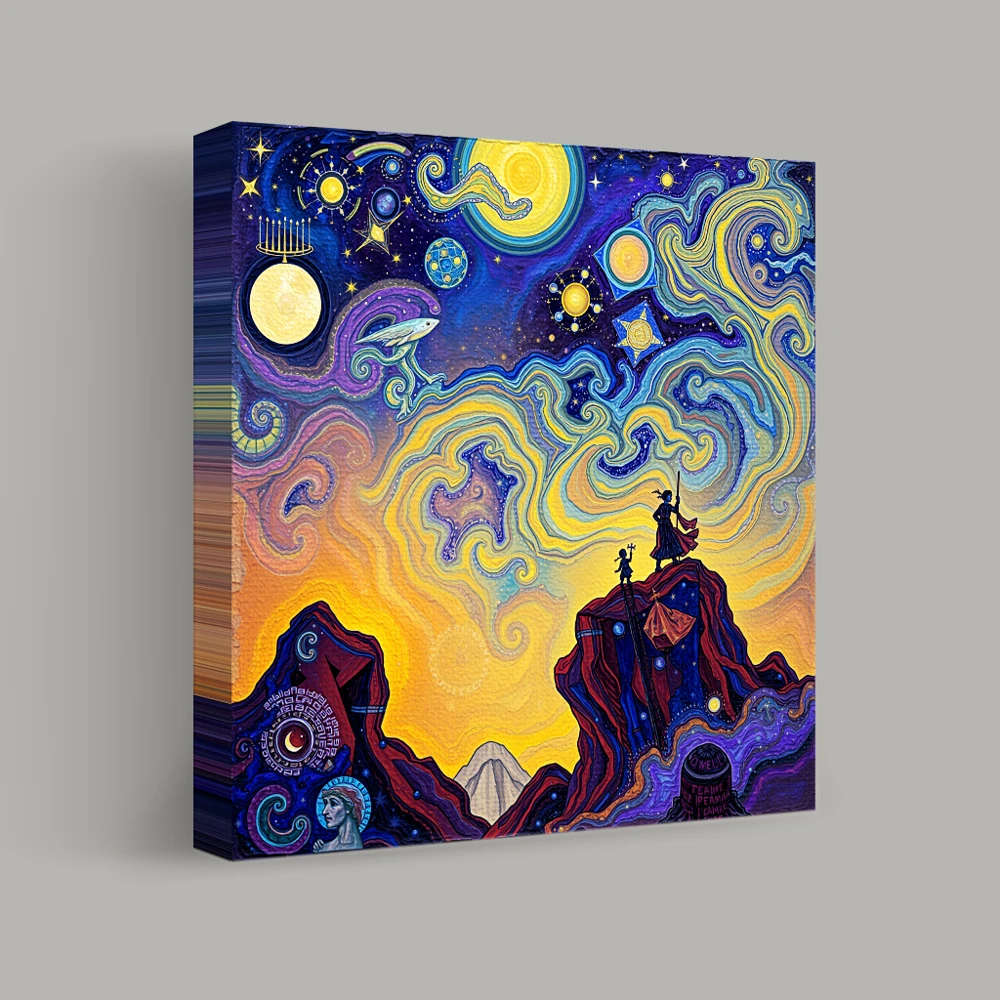 Celestial Dreamscape Odyssey — canvas