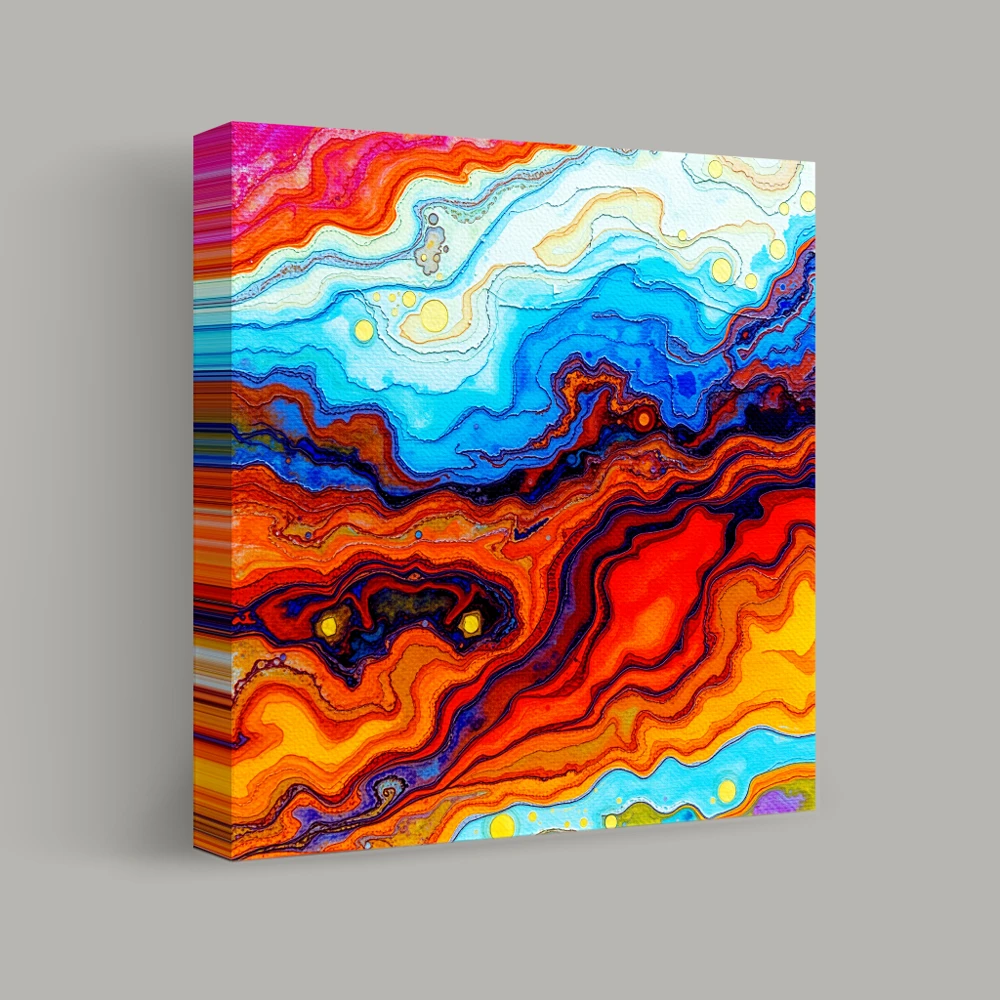 Cosmic Waves of Colour — canvas