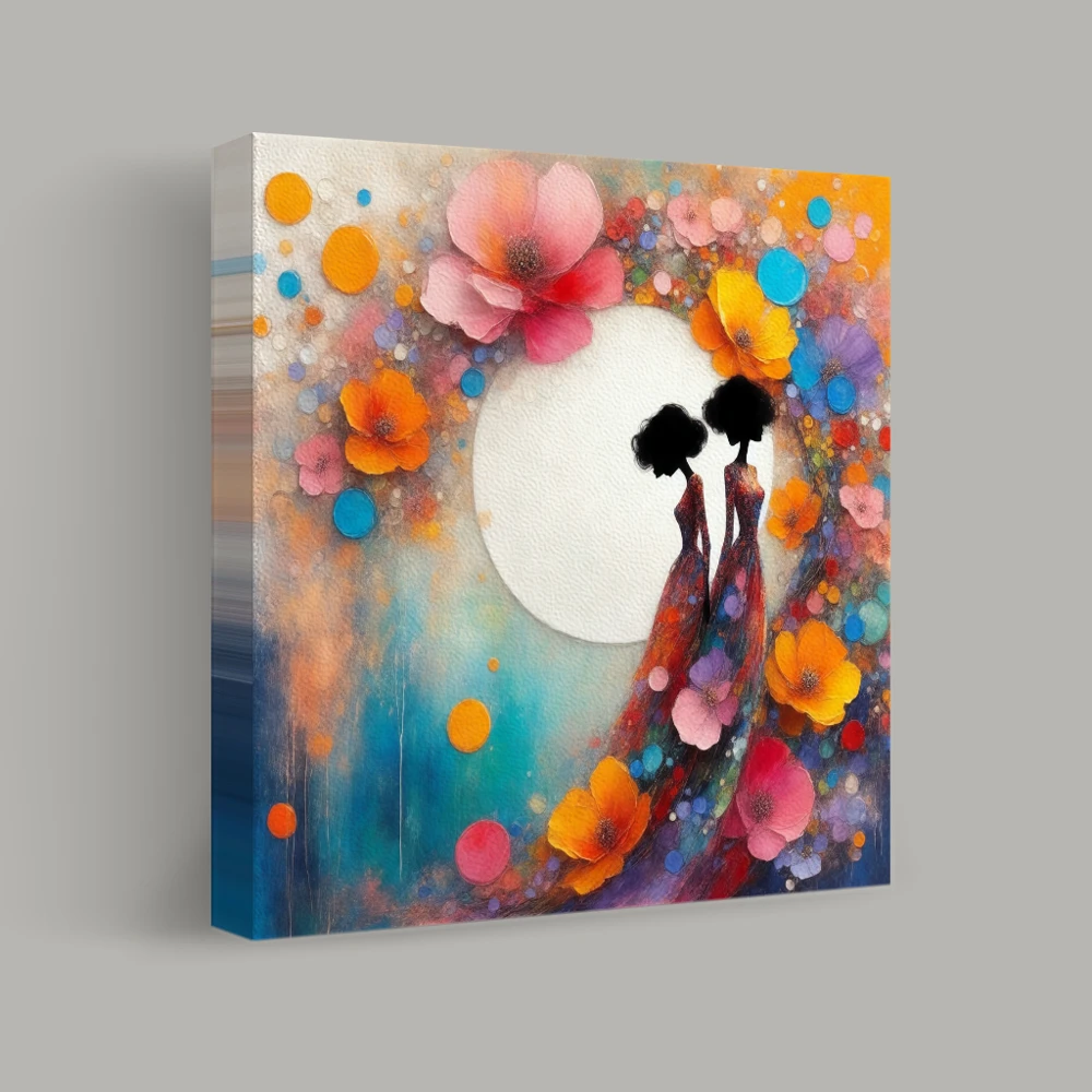 Dancing Amidst the Blossoms — canvas