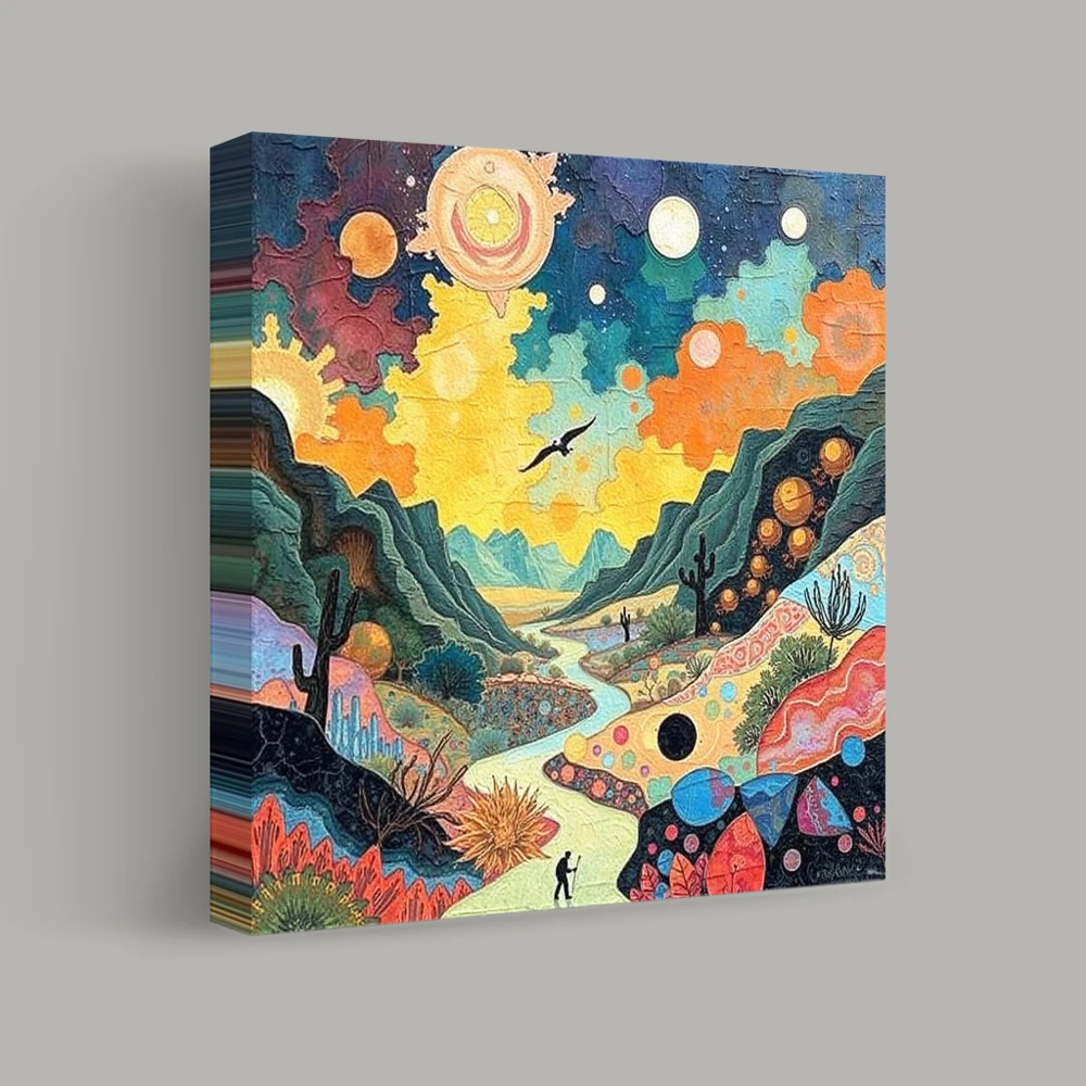 Journey Through the Cosmic Canyon — canvas