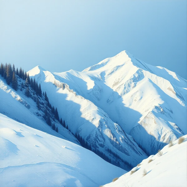 Majestic Silence of the Snowy Peaks