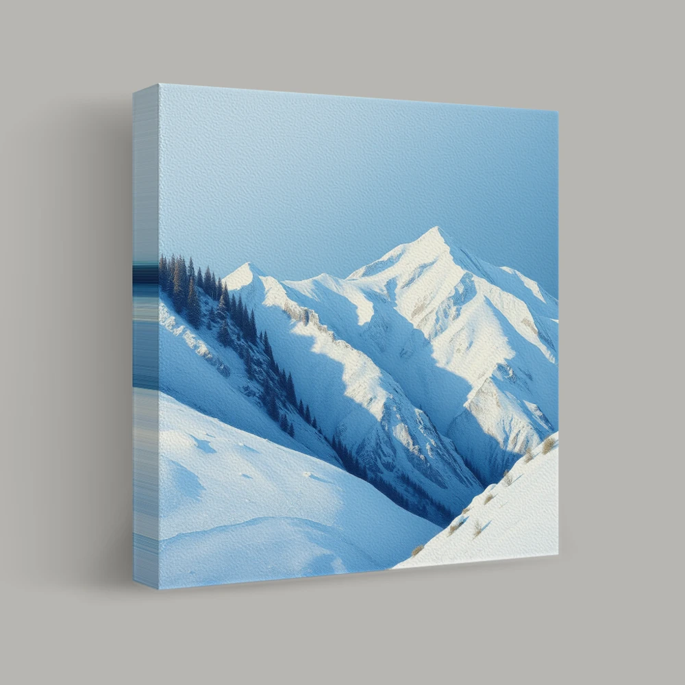 Majestic Silence of the Snowy Peaks — canvas