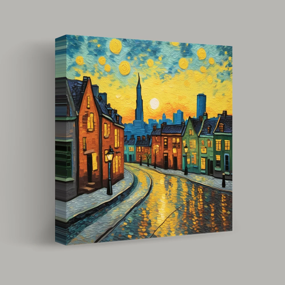 Van Gogh's Urban Twilight — canvas