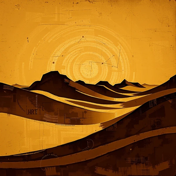 Dunes Under a Bronze Sky
