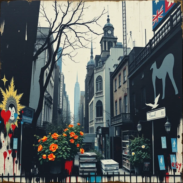 Urban Canvas of Contrasts