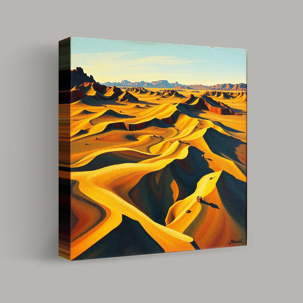 Waves of the Sahara — canvas