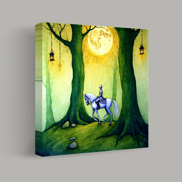 Moonlit Journey Through the Enchanted Forest view 1