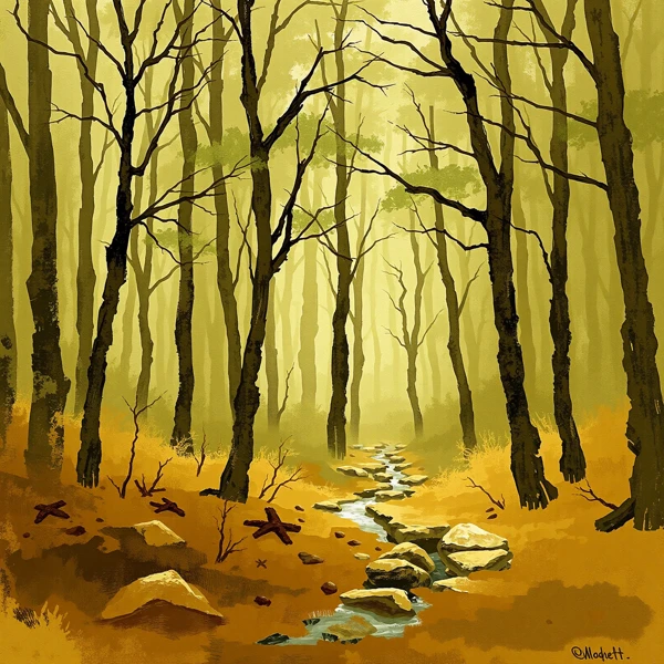 Path Through the Enchanted Woods
