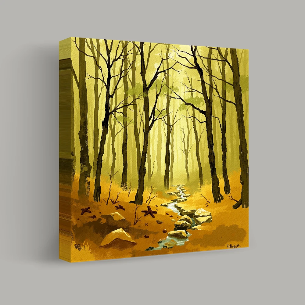Path Through the Enchanted Woods — canvas