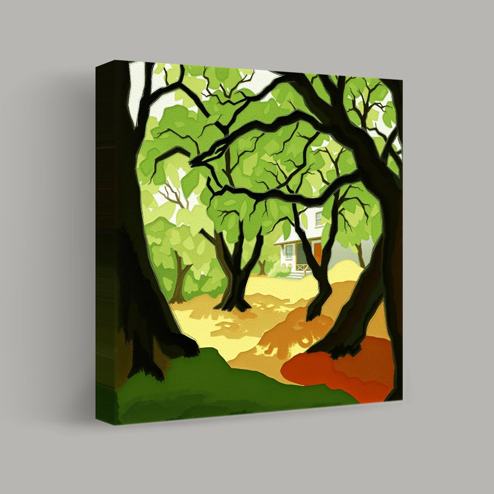 Whispering Grove Retreat — canvas