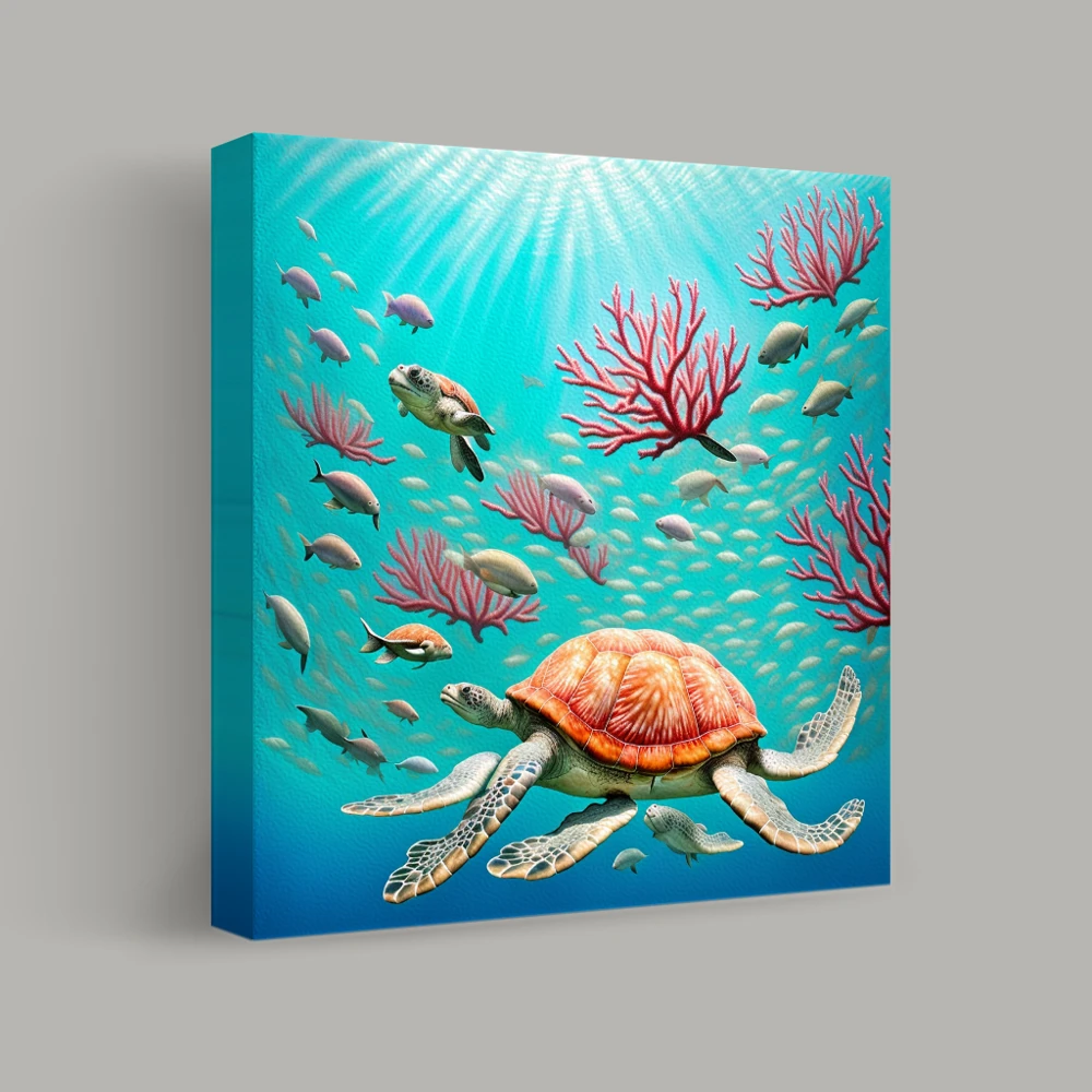 Odyssey of the Sea Turtle — canvas