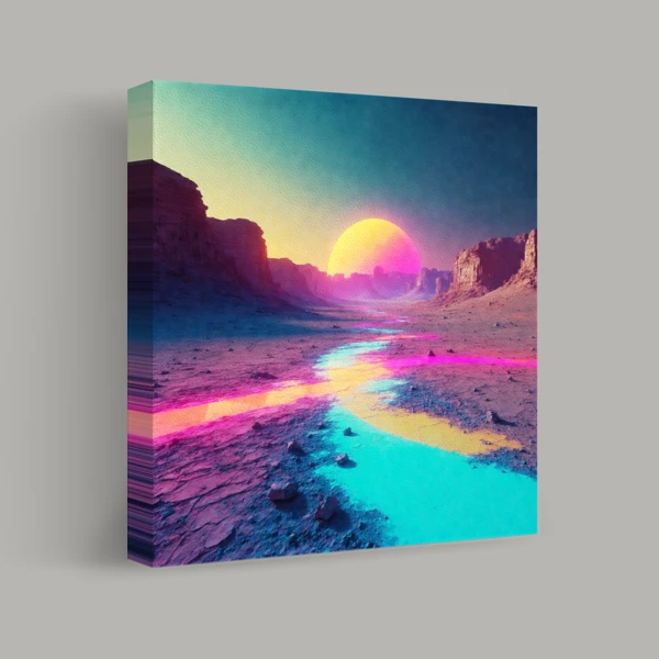 Neon Schemerige Canyon weergave 1