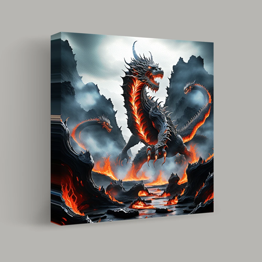 Wrath of the Inferno Behemoth — canvas