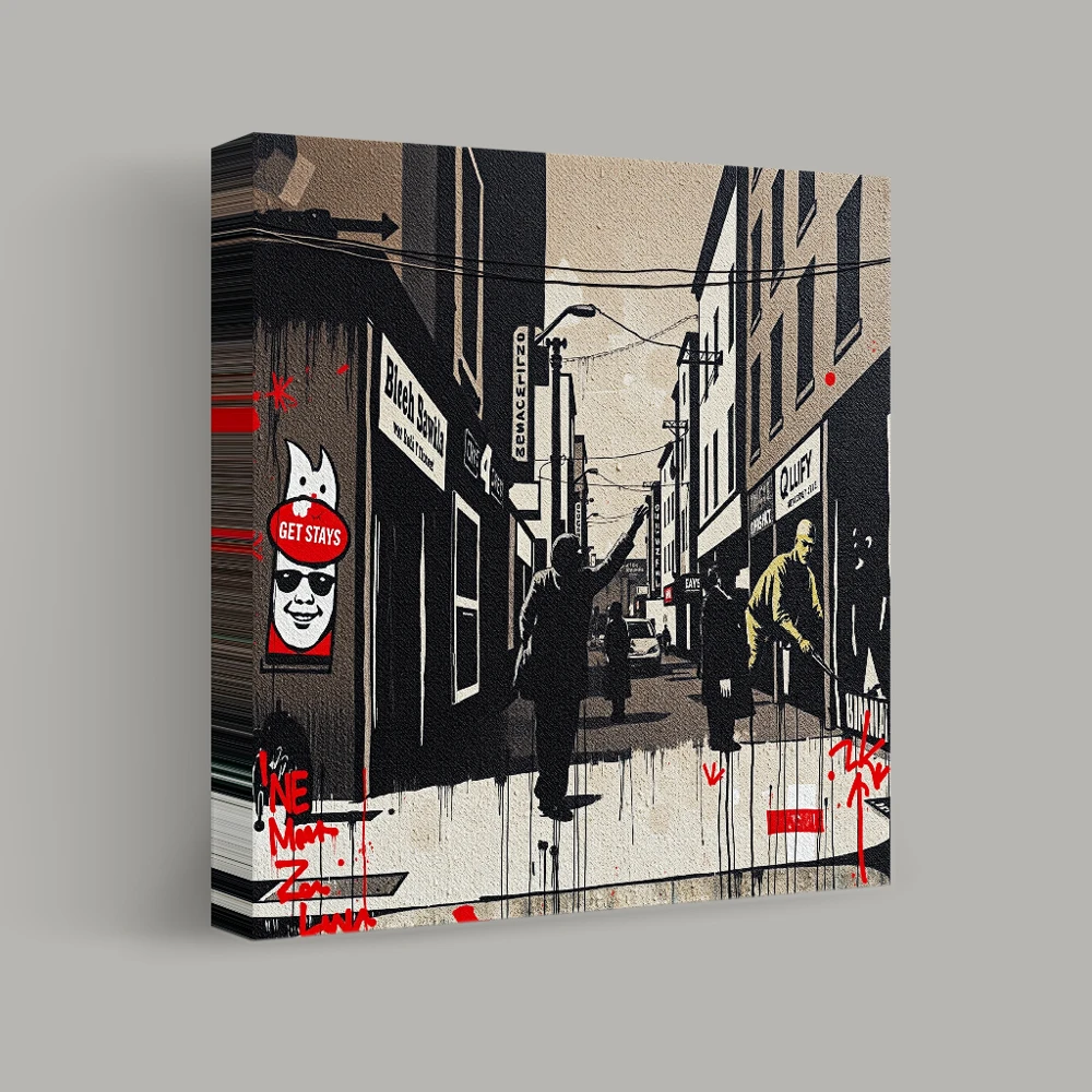 Shadows of the Urban Canvas — canvas