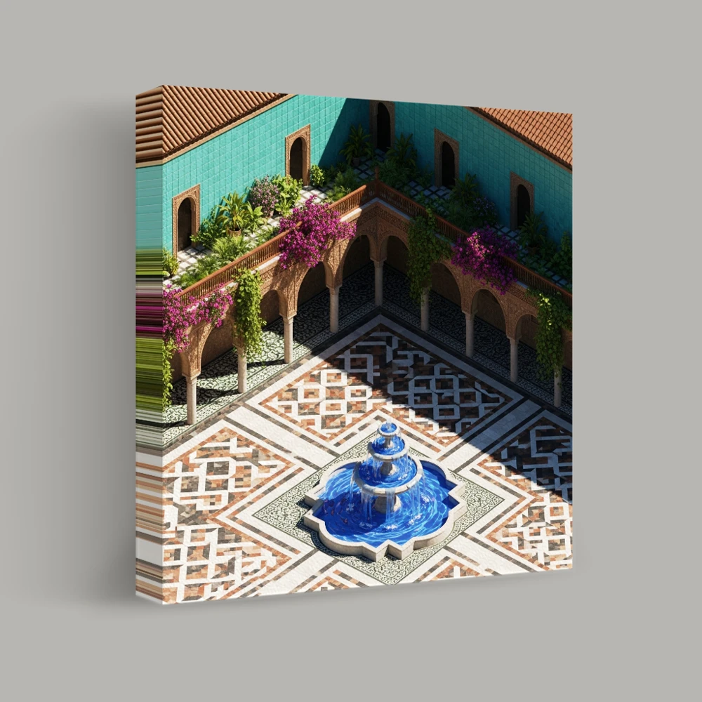Courtyard Geometry — canvas