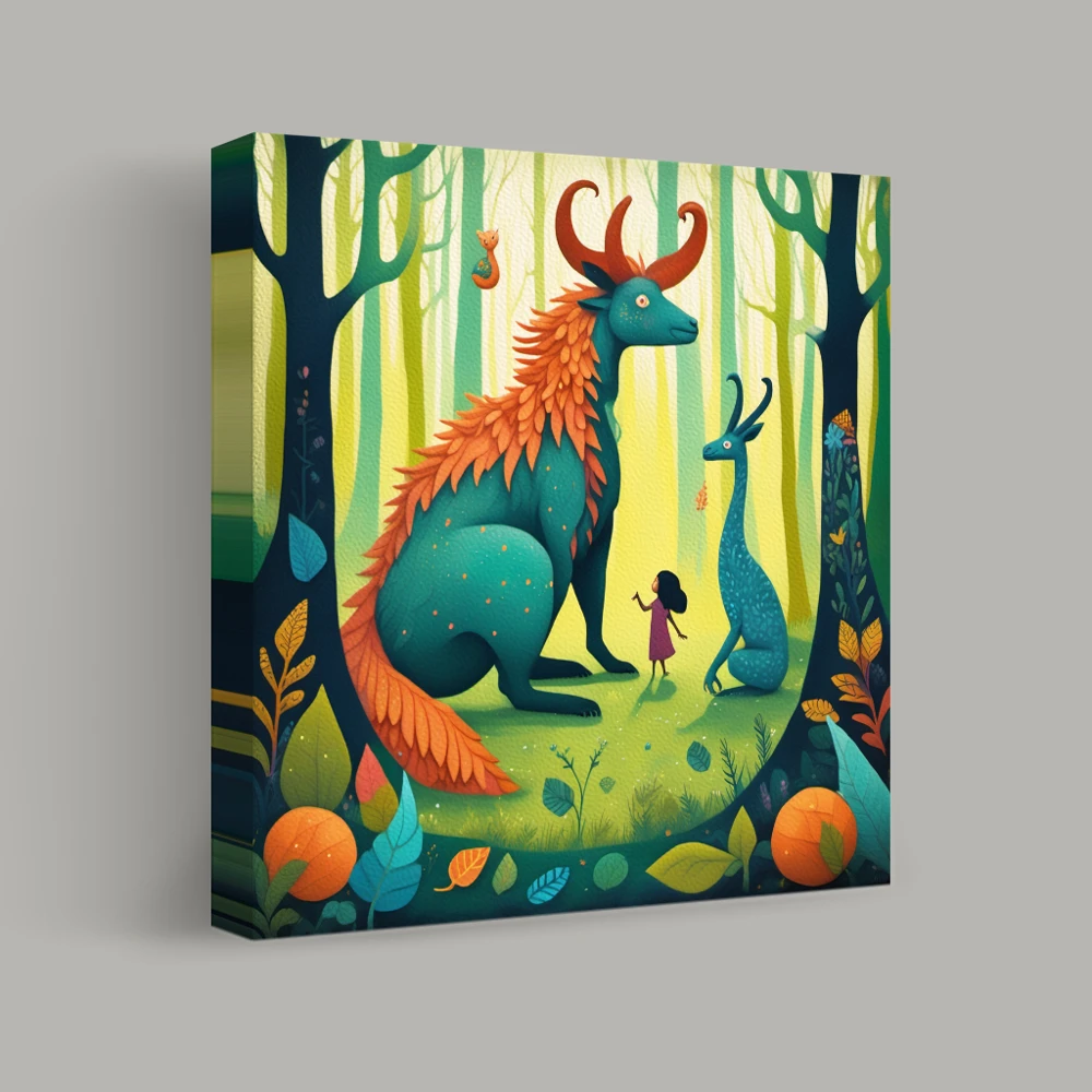 Whispering Enchantment in the Enchanted Forest — canvas