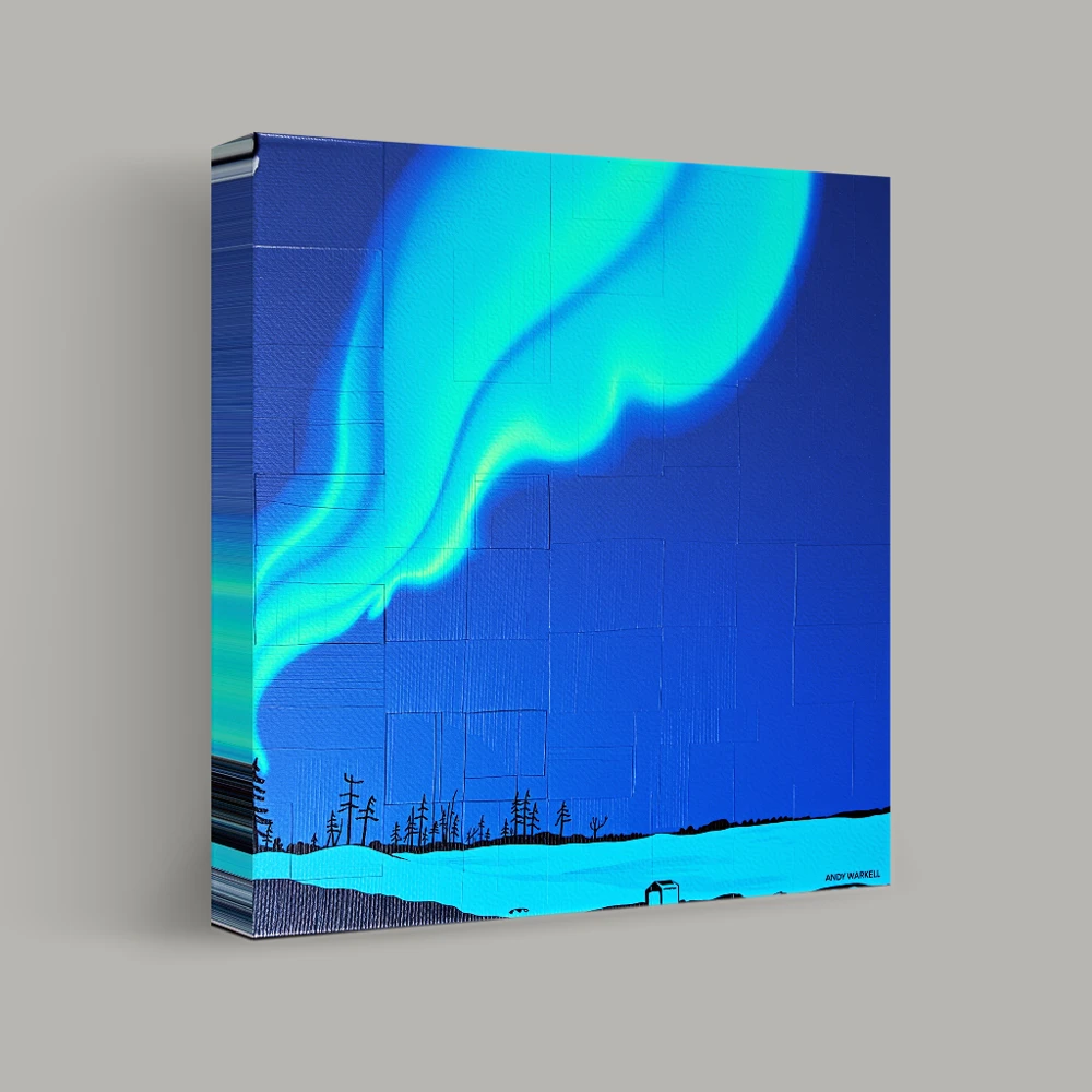 Beneath the Arctic Glow — canvas