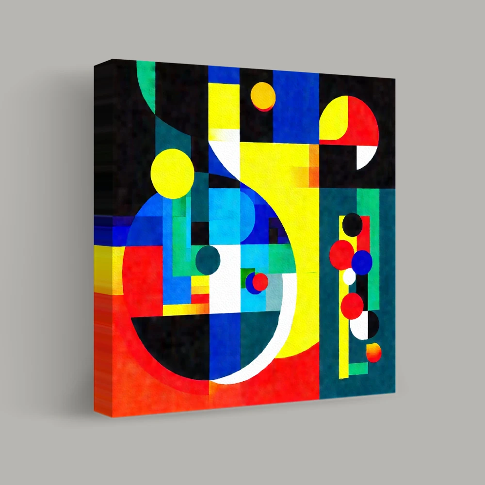 Geometric Vibrance Unveiled — canvas