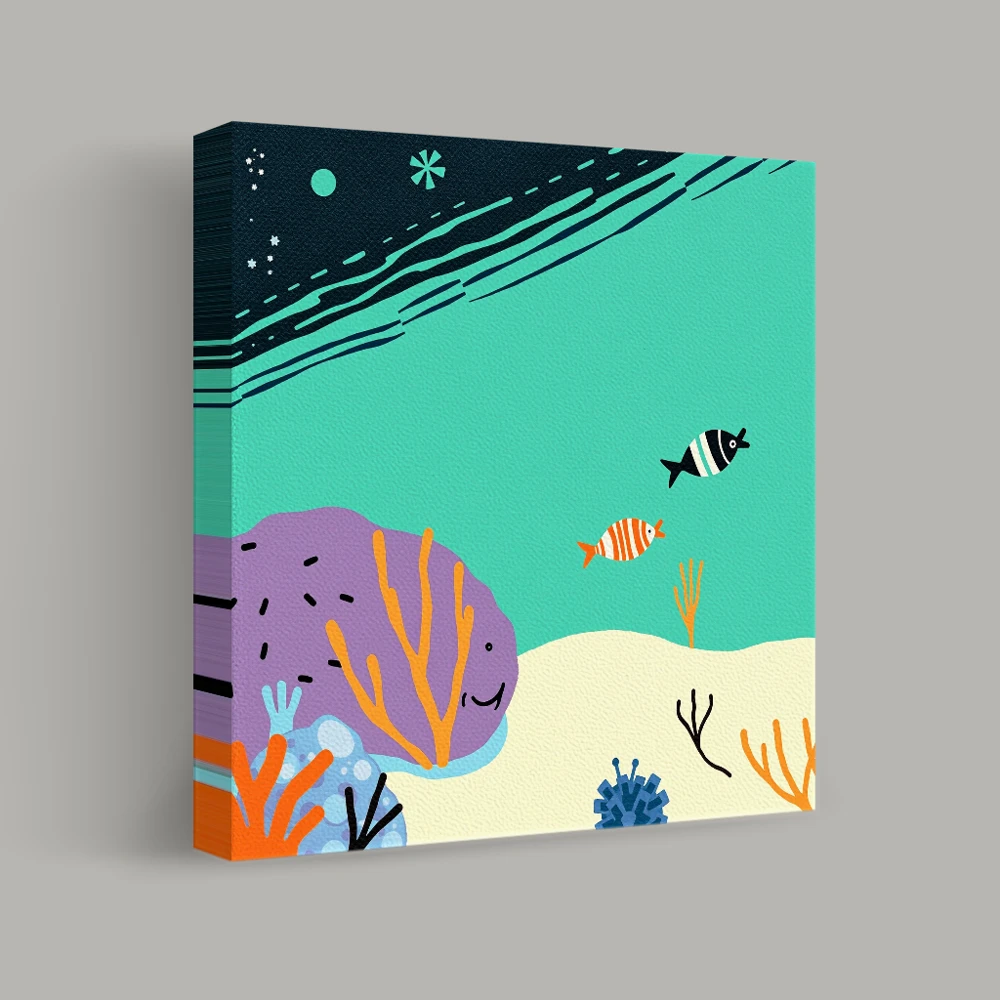 Beneath the Tranquil Sea — canvas