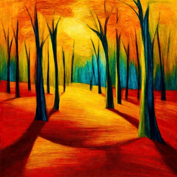 Autumn's Vibrant Pathway
