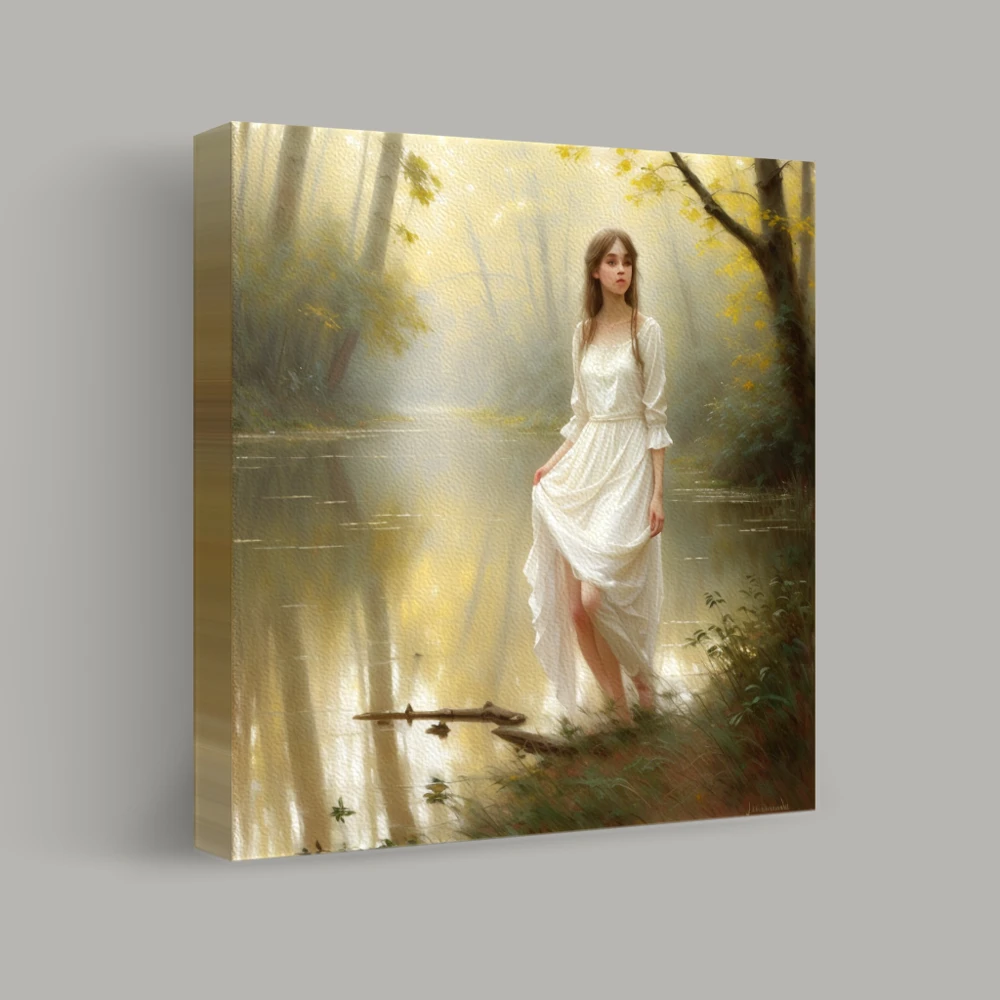 Whispering Woods by the River — canvas