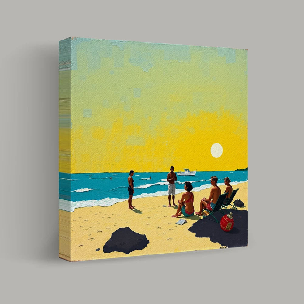 Gathering at Dusk — canvas
