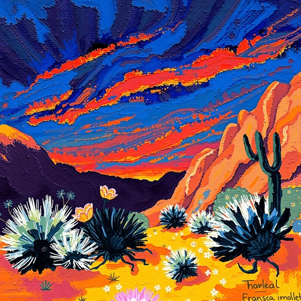 Vibrant Desert Twilight