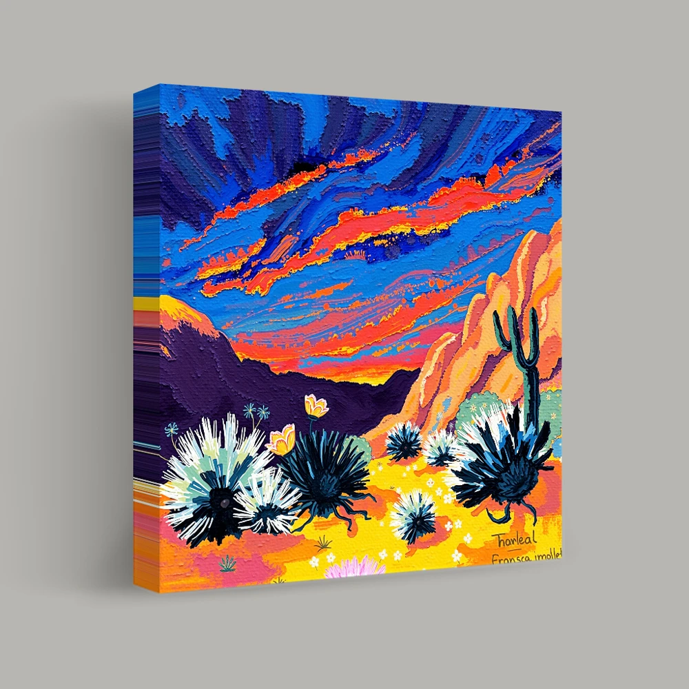 Vibrant Desert Twilight — canvas
