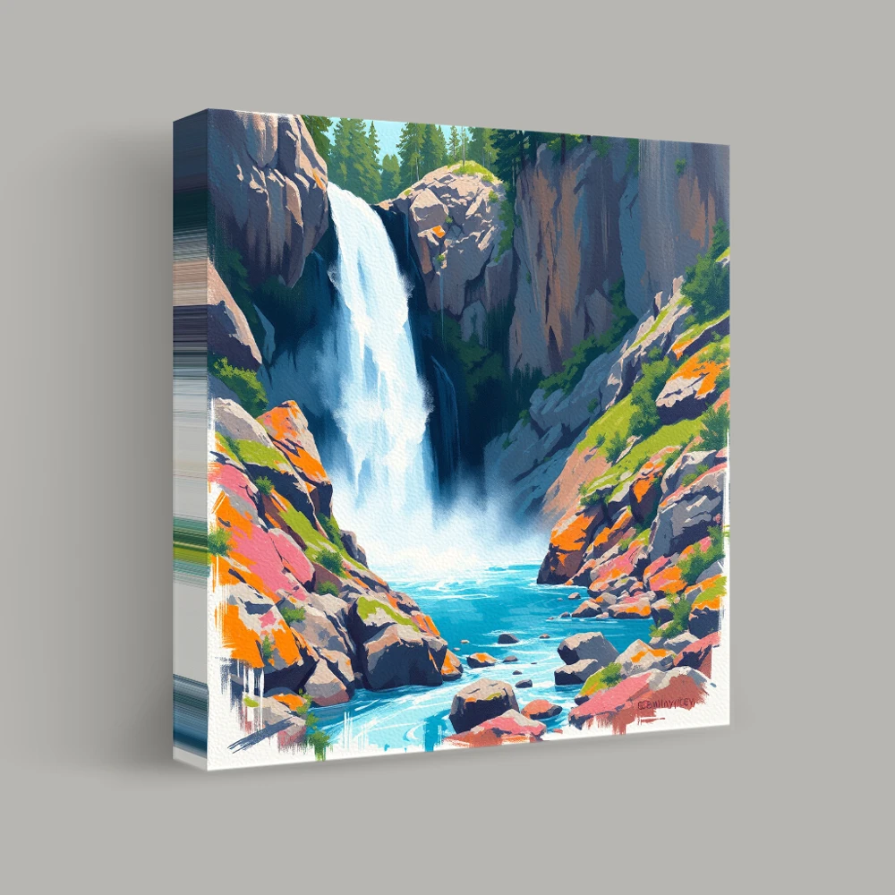 Cascade of Serenity — canvas