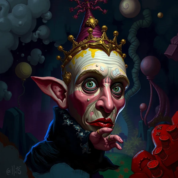 Surreal Jester Portrait
