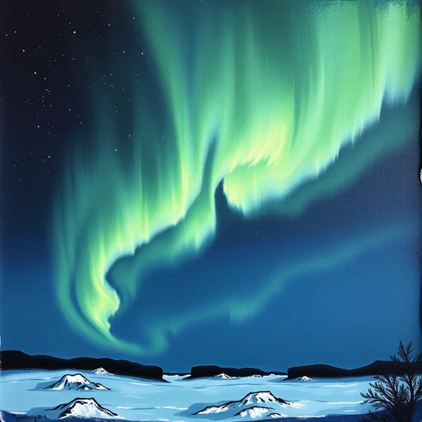 Celestial Dance Over the Arctic