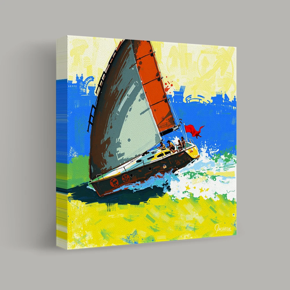 Voyage of Vibrant Skies — canvas