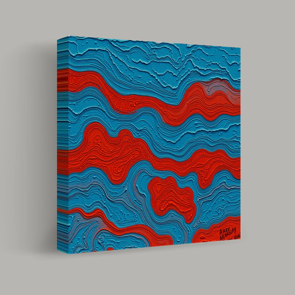 Waves of Vivid Earth — canvas