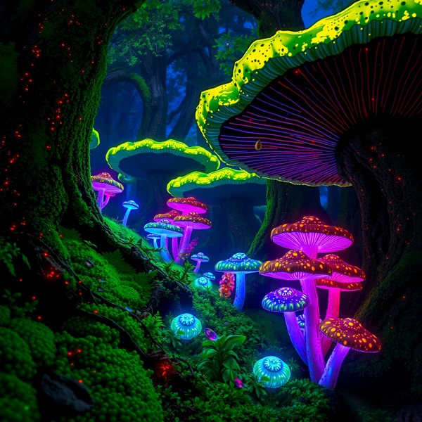 Enchanted Glow of the Forest Floor